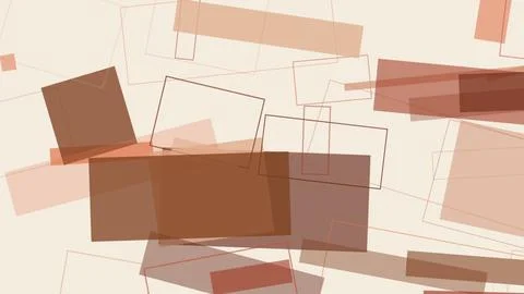 Abstract Geometric Pattern with Overlapping Brown Rectangles イラスト素材