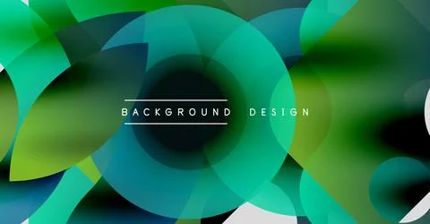 Abstract geometric pattern. Overlapping circles create dynamic visual effect. 스톡 일러스트