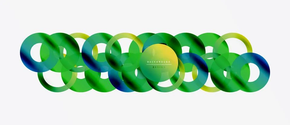 Abstract geometric pattern. Overlapping circles create vibrant color transitions 스톡 일러스트