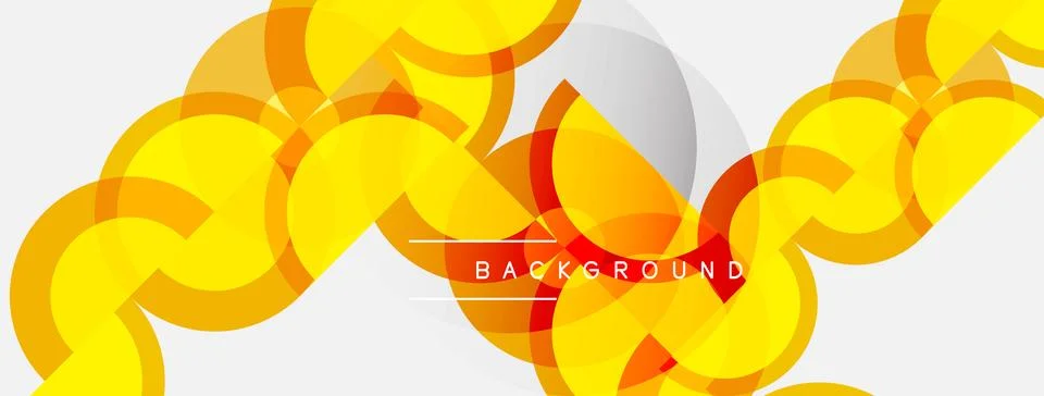 Abstract geometric pattern. Overlapping circles create dynamic visual texture Illustrazione stock