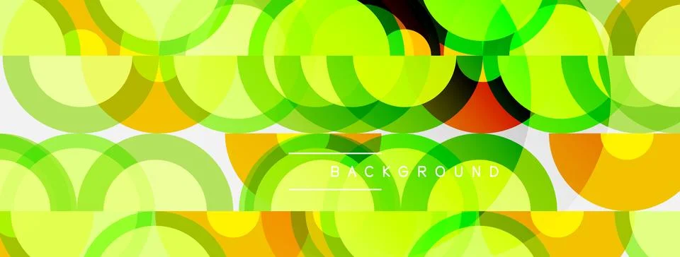 Abstract geometric pattern. Overlapping circles create vibrant, colorful Stockillustratie