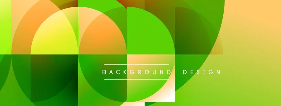 Abstract geometric pattern. Overlapping circles create vibrant color gradient Illustrazione stock