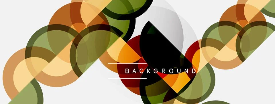 Abstract geometric pattern. Overlapping circles create dynamic visual texture 스톡 일러스트