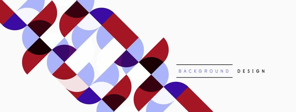 Abstract geometric pattern. Overlapping circles create dynamic visual flow... 스톡 일러스트