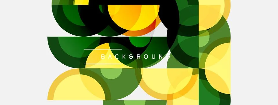Abstract geometric pattern. Overlapping circles create vibrant visual texture 스톡 일러스트