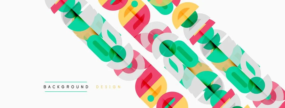Abstract geometric pattern. Overlapping colorful squares create dynamic visua 库存插图