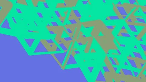 Abstract geometric pattern with overlapping green triangles Stock Illustration
