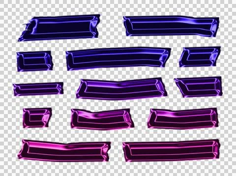 Abstract geometric pattern with overlapping purple and blue ribbonlike shapes on Stock Illustration