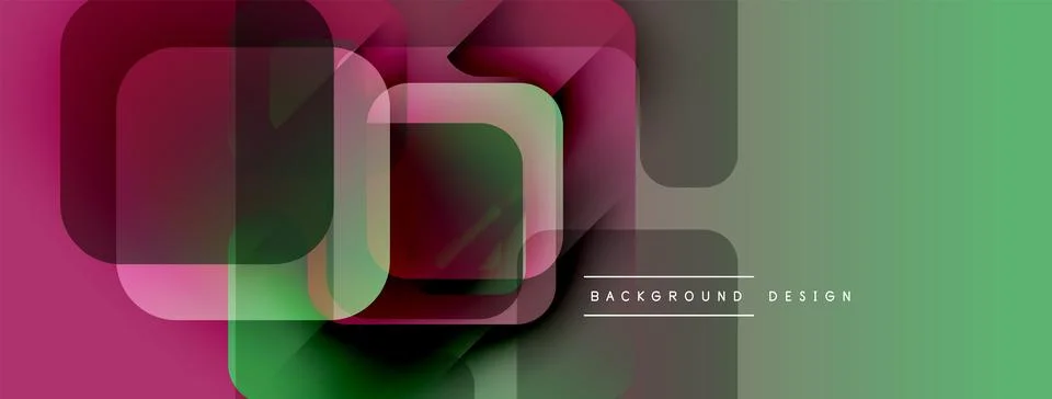 Abstract geometric pattern. Overlapping rectangles create vibrant color Stock Illustration