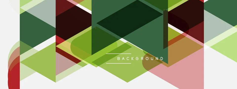 Abstract geometric pattern. Overlapping shapes create modern design. Green,.. Illustrazione stock