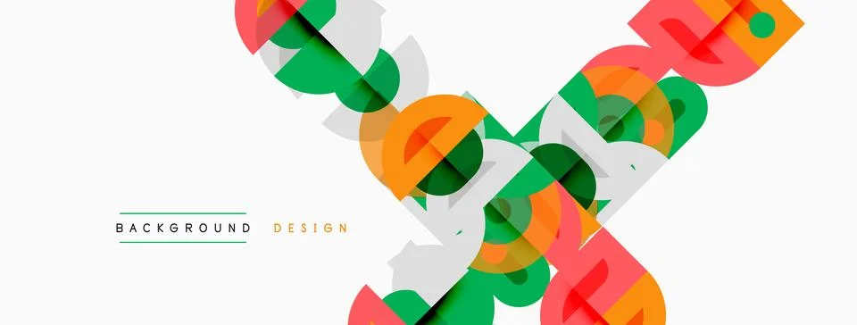 Abstract geometric pattern. Overlapping shapes create dynamic visual texture. 스톡 일러스트