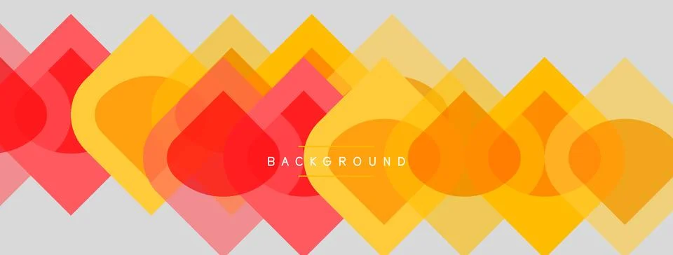 Abstract geometric pattern. Overlapping shapes create vibrant texture. Warm 스톡 일러스트