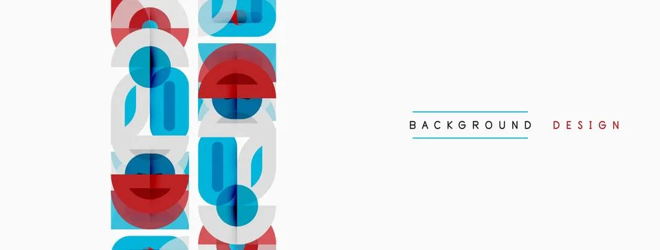 Abstract geometric pattern. Overlapping shapes create dynamic visual effect.. イラスト素材