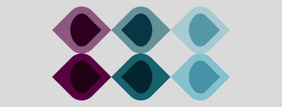 Abstract geometric pattern. Overlapping shapes create visual texture. Shades Stock Illustration