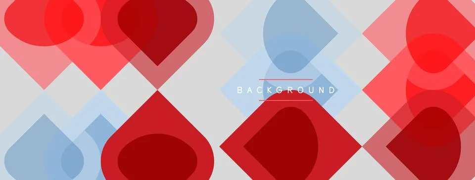 Abstract geometric pattern. Overlapping shapes create dynamic visual texture. Stock Illustration