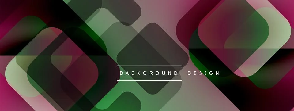 Abstract geometric pattern. Overlapping squares create dynamic visual effect. Stock Illustration