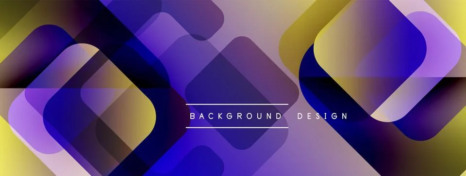 Abstract geometric pattern. Overlapping squares create vibrant color gradients, Stock Illustration