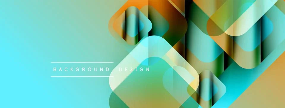 Abstract geometric pattern. Overlapping squares create vibrant gradient effect. Stockillustratie