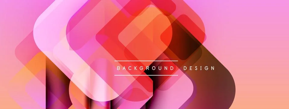 Abstract geometric pattern. Overlapping squares create vibrant gradient effect. 스톡 일러스트