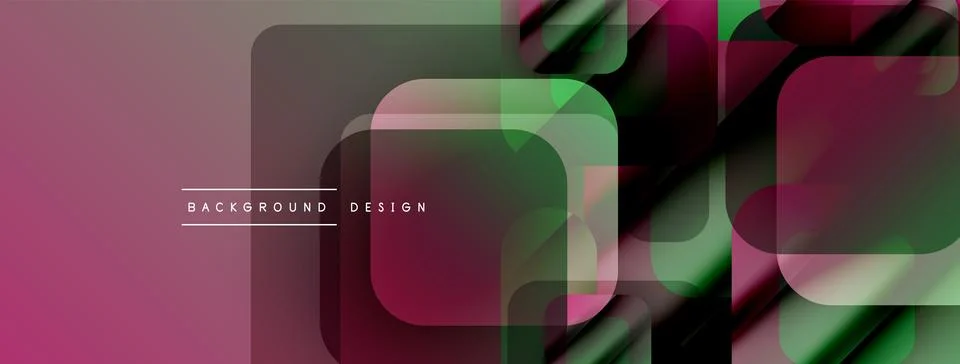 Abstract geometric pattern. Overlapping squares, rectangles create vibrant Stock Illustration