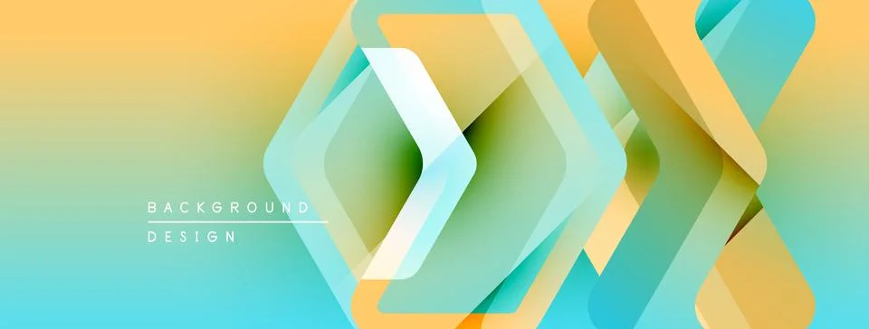 Abstract geometric pattern. Overlapping squares create dynamic visual flow. Stock Illustration