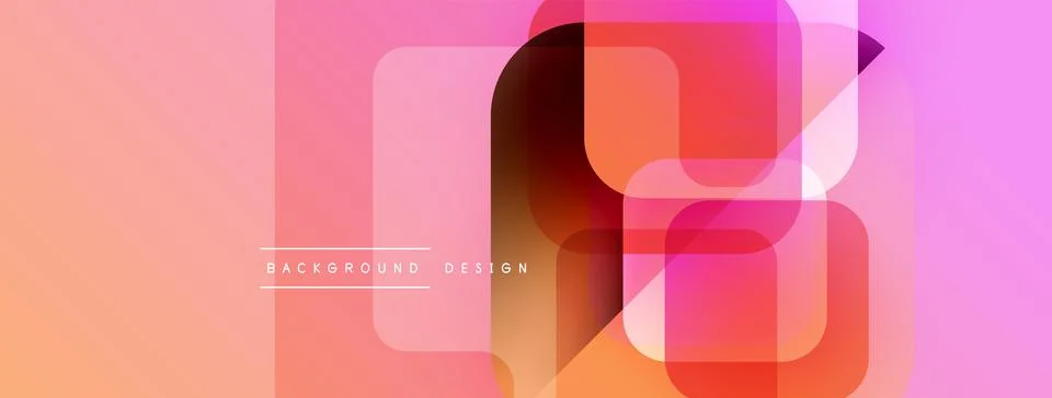 Abstract geometric pattern. Overlapping squares create gradient effect. Warm イラスト素材