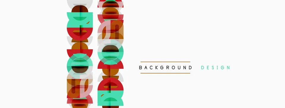 Abstract geometric pattern. Overlapping squares create colorful vertical line Stock Illustration