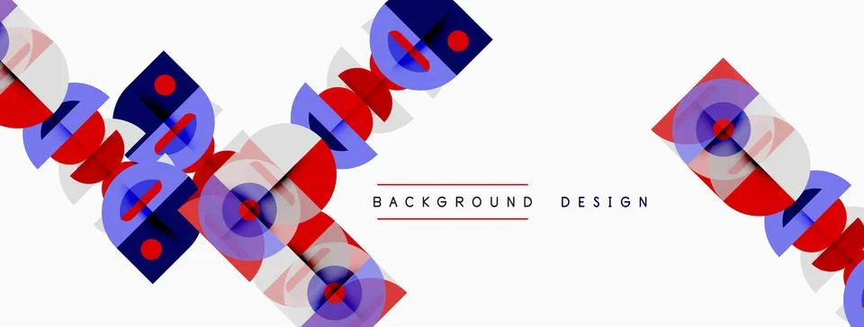 Abstract geometric pattern. Overlapping squares, rectangles create dynamic Stockillustratie