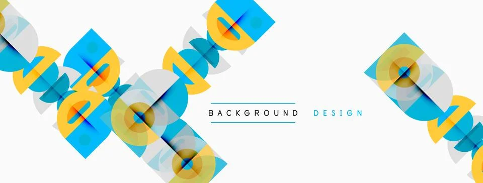 Abstract geometric pattern. Overlapping squares, rectangles create dynamic イラスト素材