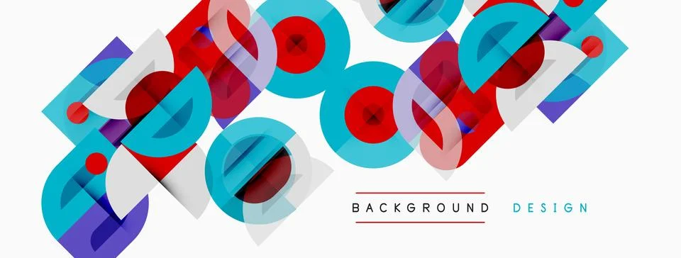 Abstract geometric pattern. Overlapping squares, rectangles create dynamic Illustrazione stock