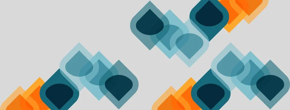 Abstract geometric pattern. Overlapping squares, rectangles, shades create Illustrazione stock
