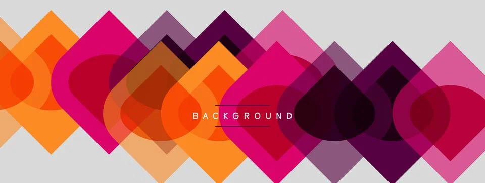 Abstract geometric pattern. Overlapping squares create vibrant, colorful wave 스톡 일러스트