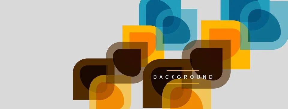 Abstract geometric pattern. Overlapping squares, rectangles create modern d.. Illustrazione stock