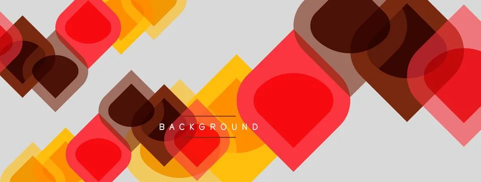 Abstract geometric pattern. Overlapping squares, rectangles create dynamic Illustrazione stock
