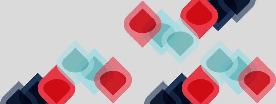 Abstract geometric pattern. Overlapping squares, rectangles, varying shades. Illustrazione stock