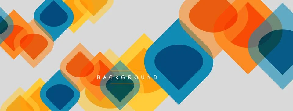 Abstract geometric pattern. Overlapping squares, rectangles create dynamic Illustrazione stock