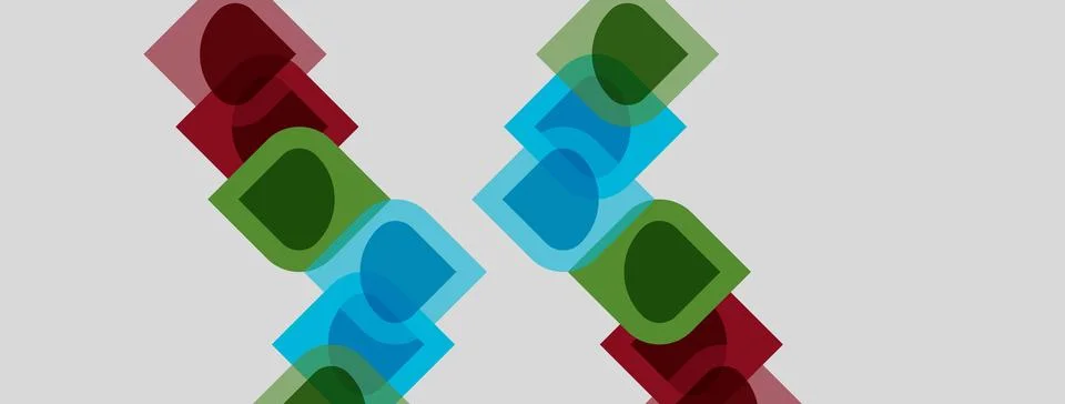 Abstract geometric pattern. Overlapping squares create dynamic visual texture Stock Illustration
