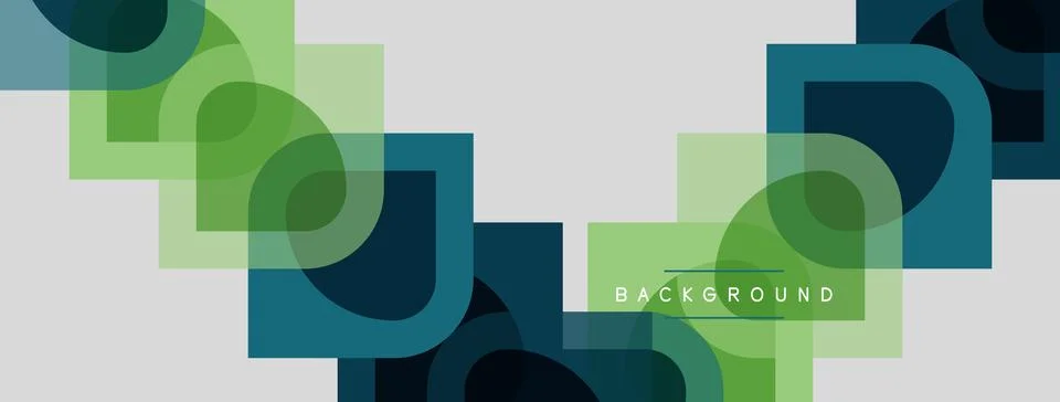 Abstract geometric pattern. Overlapping squares, rectangles create layered Illustrazione stock