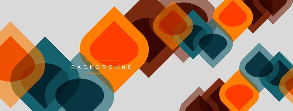 Abstract geometric pattern. Overlapping squares create dynamic visual texture Stock Illustration