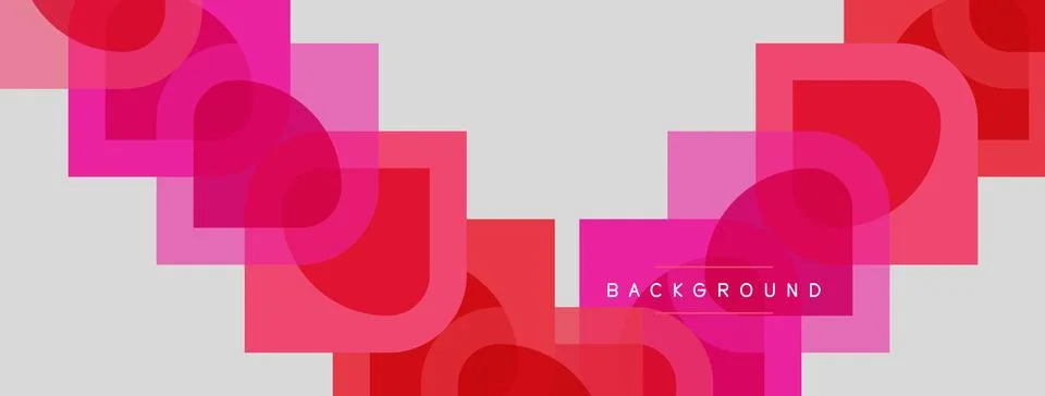 Abstract geometric pattern. Overlapping squares, rectangles, circles create 库存插图