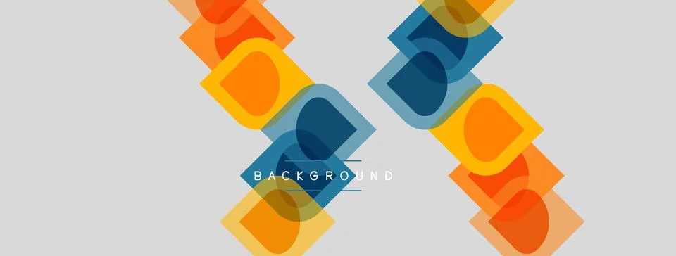 Abstract geometric pattern. Overlapping squares create dynamic visual texture Stock Illustration
