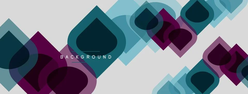 Abstract geometric pattern. Overlapping squares create dynamic visual texture Stock Illustration