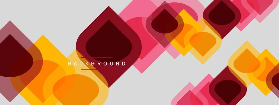 Abstract geometric pattern. Overlapping squares, rectangles create dynamic Stock Illustration