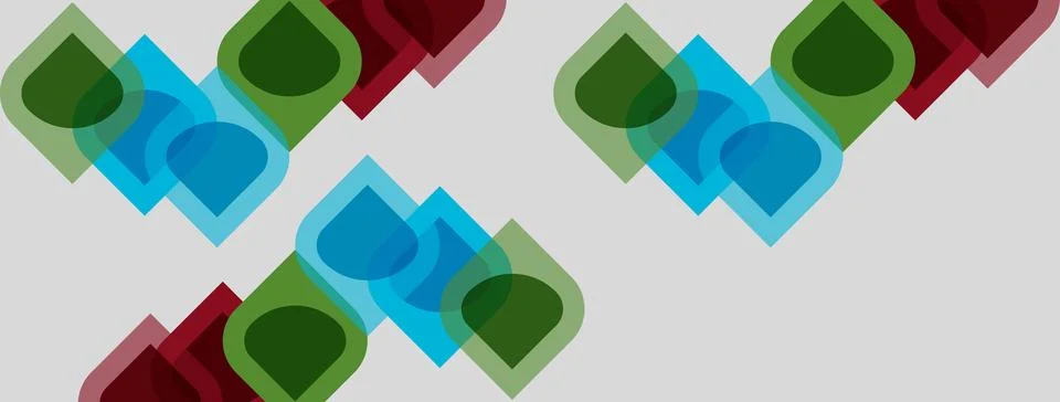 Abstract geometric pattern. Overlapping squares, rectangles, varying shades Stock Illustration