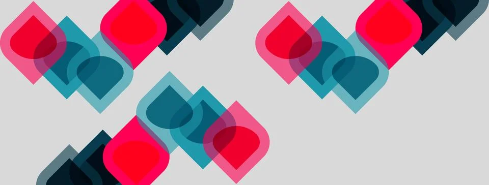 Abstract geometric pattern. Overlapping squares, rectangles create dynamic Stock Illustration