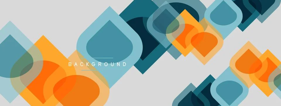 Abstract geometric pattern. Overlapping squares, rectangles create modern d.. Stock Illustration