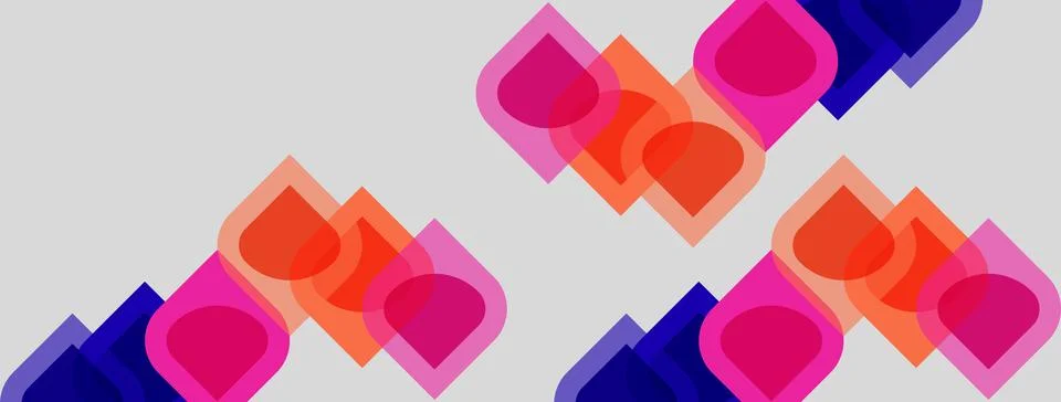 Abstract geometric pattern. Overlapping squares create vibrant visual texture Stock Illustration