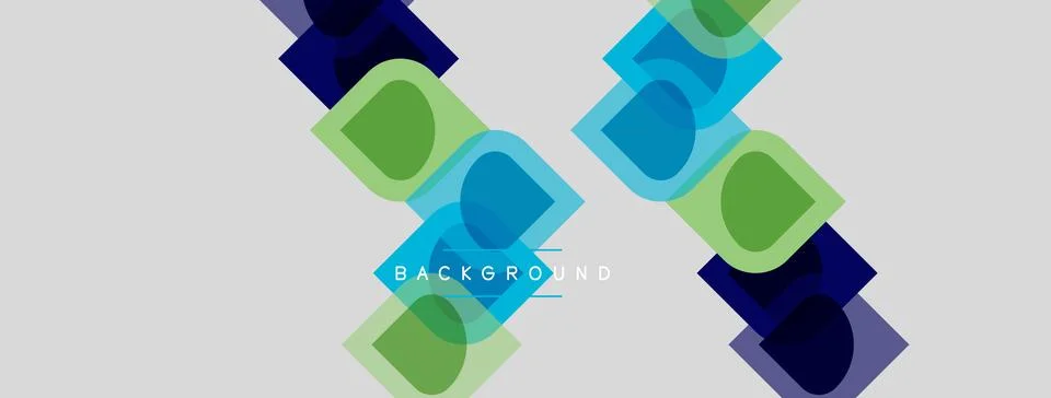 Abstract geometric pattern. Overlapping squares, rectangles create dynamic Stock Illustration