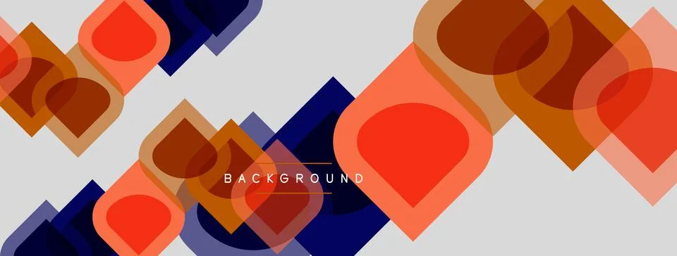 Abstract geometric pattern. Overlapping squares, rectangles create dynamic Illustrazione stock