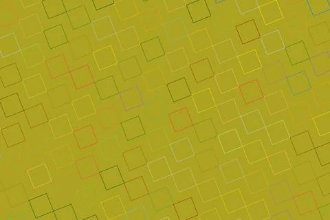 Abstract geometric pattern with overlapping squares in green Stock Photos